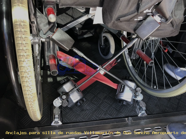 Anclaje silla de ruedas Villamartín de Don Sancho Aeropuerto de El Prat